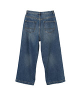 90Loose Straight Pants-Damaged Denim-Rhodolirion-Forget-me-nots Online Store