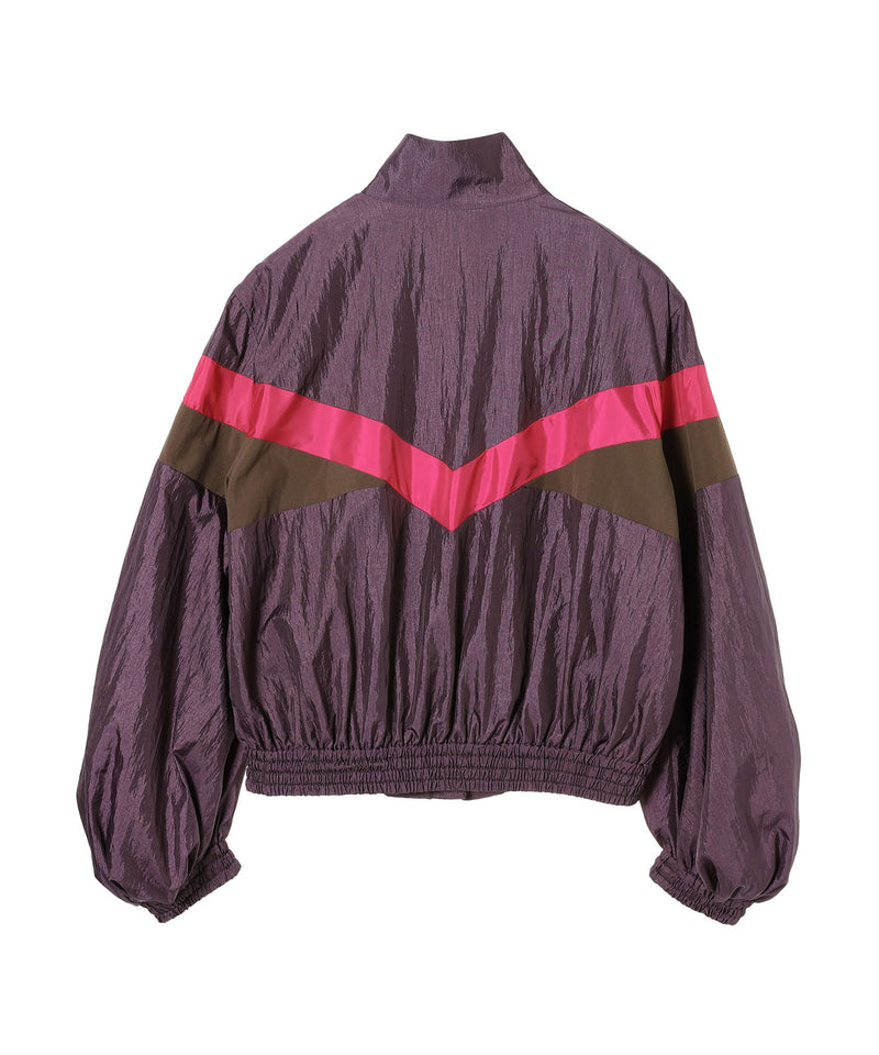 Short Track Jacket-Switching Pattern-Rhodolirion-Forget-me-nots Online Store