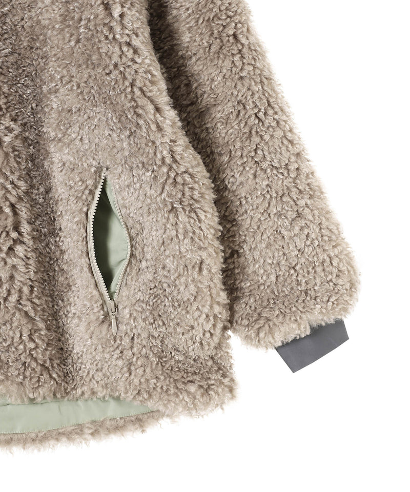 S.C.Fur Jacket-Poly Curly Fur-NEEDLES-Forget-me-nots Online Store