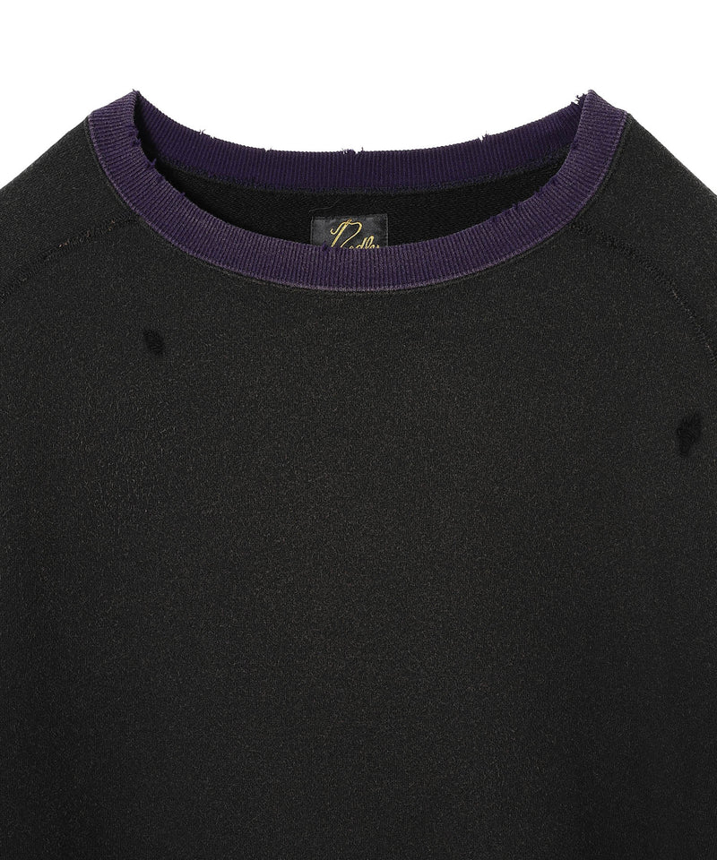 2-Tone Crew Neck Sweat Shirt-Cotton French Terry-NEEDLES-Forget-me-nots Online Store