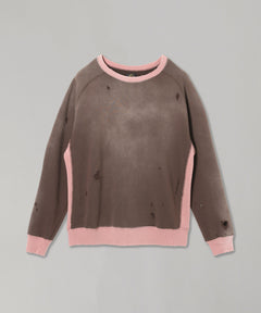 2-Tone Crew Neck Sweat Shirt-Cotton French Terry-NEEDLES-Forget-me-nots Online Store