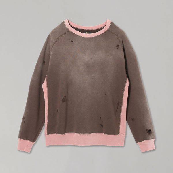ニードルズ(NEEDLES)｜2-Tone Crew Neck Sweat Shirt-Cotton