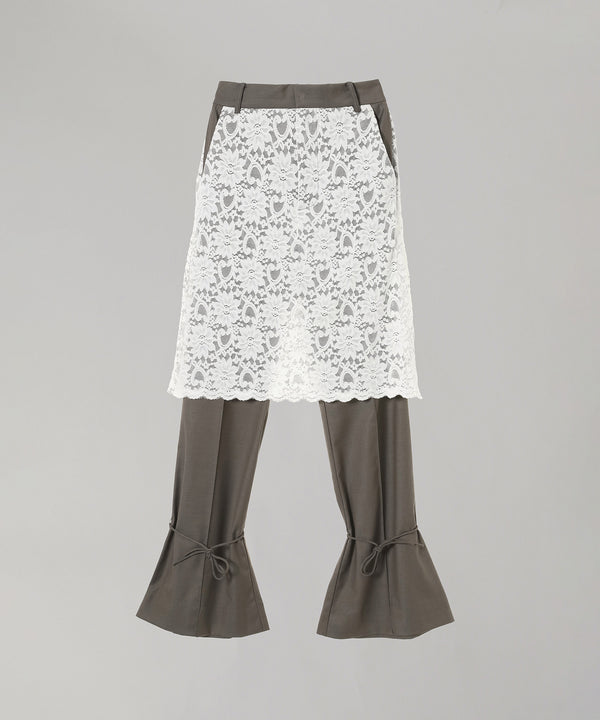 Tailored Trousers With Laced Skirt-rokh-Forget-me-nots Online Store