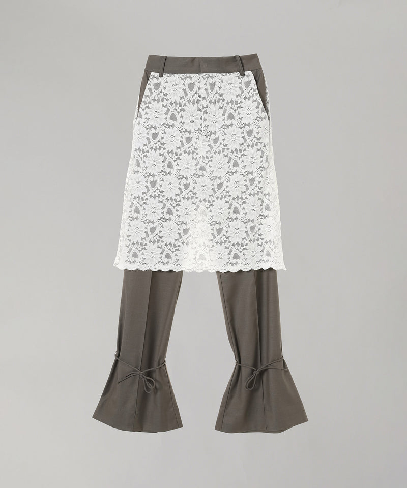 Tailored Trousers With Laced Skirt-rokh-Forget-me-nots Online Store