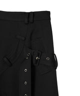 Asymmetric Belted Skirt-rokh-Forget-me-nots Online Store