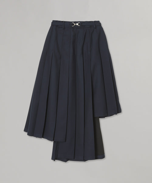 Box Pleats Midi Skirt-rokh-Forget-me-nots Online Store