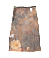 Flowers On The Table Printed Jersey Skirt-rokh-Forget-me-nots Online Store