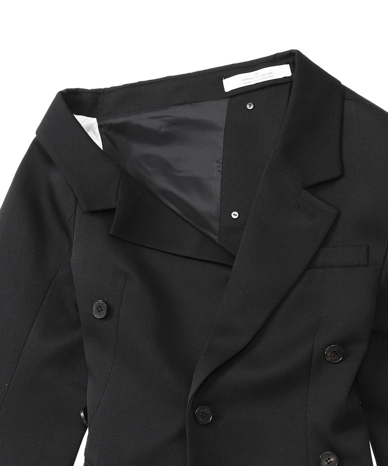 Asymmeric Collar Blazer-rokh-Forget-me-nots Online Store