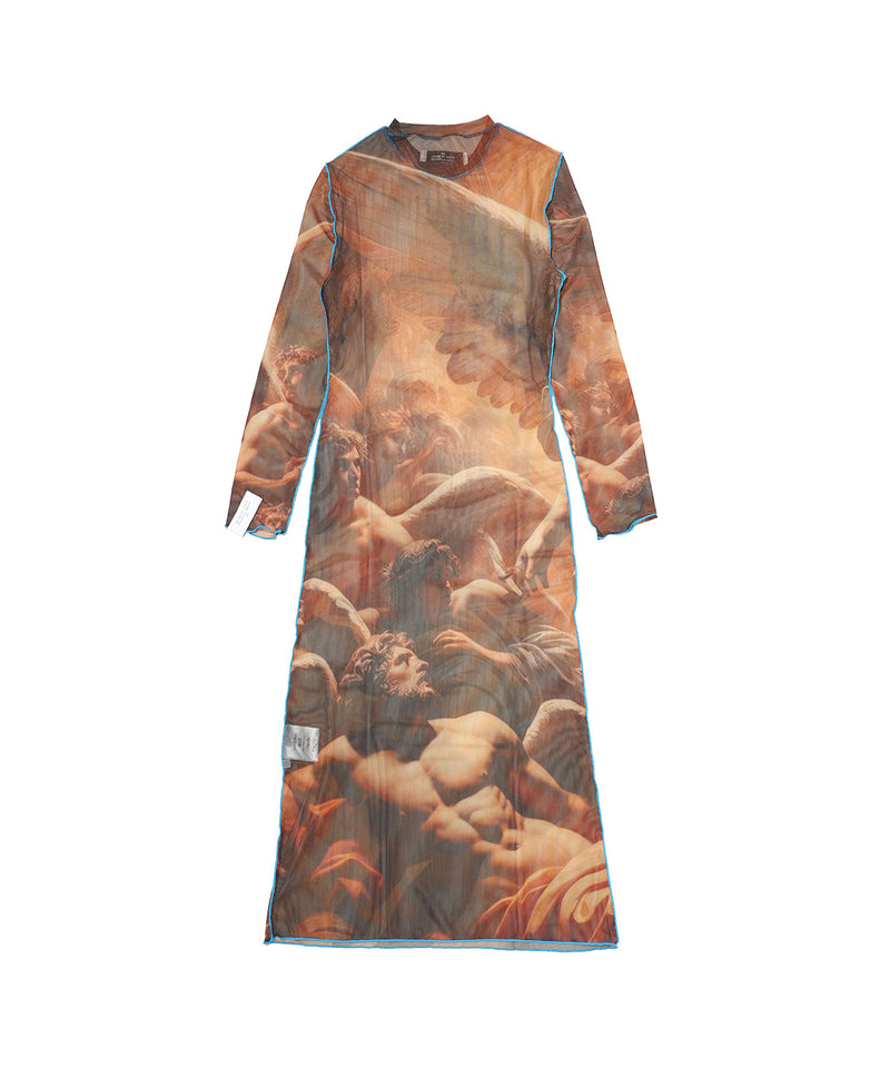 Renaissance Printed Jersey Dress-rokh-Forget-me-nots Online Store