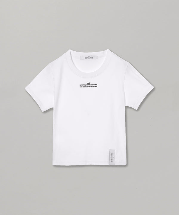Embroidered Logo Cropped Tshirt-rokh-Forget-me-nots Online Store