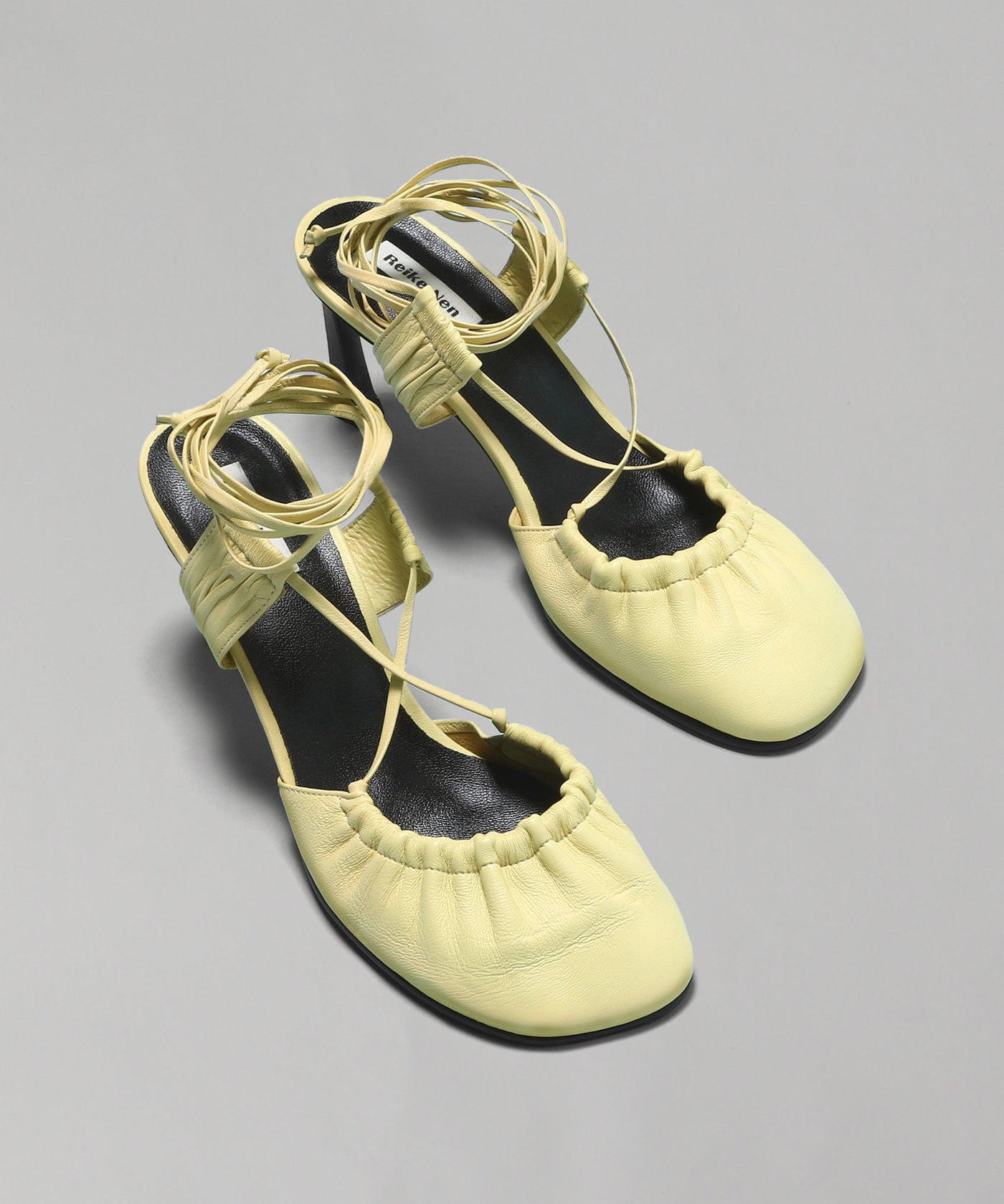 レイクネン(Reike Nen)｜Sheep Leather Toe Shirring Heels｜Forget-me