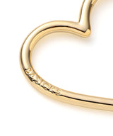 Gold Plating Heart Carbiner-BASICKS-Forget-me-nots Online Store