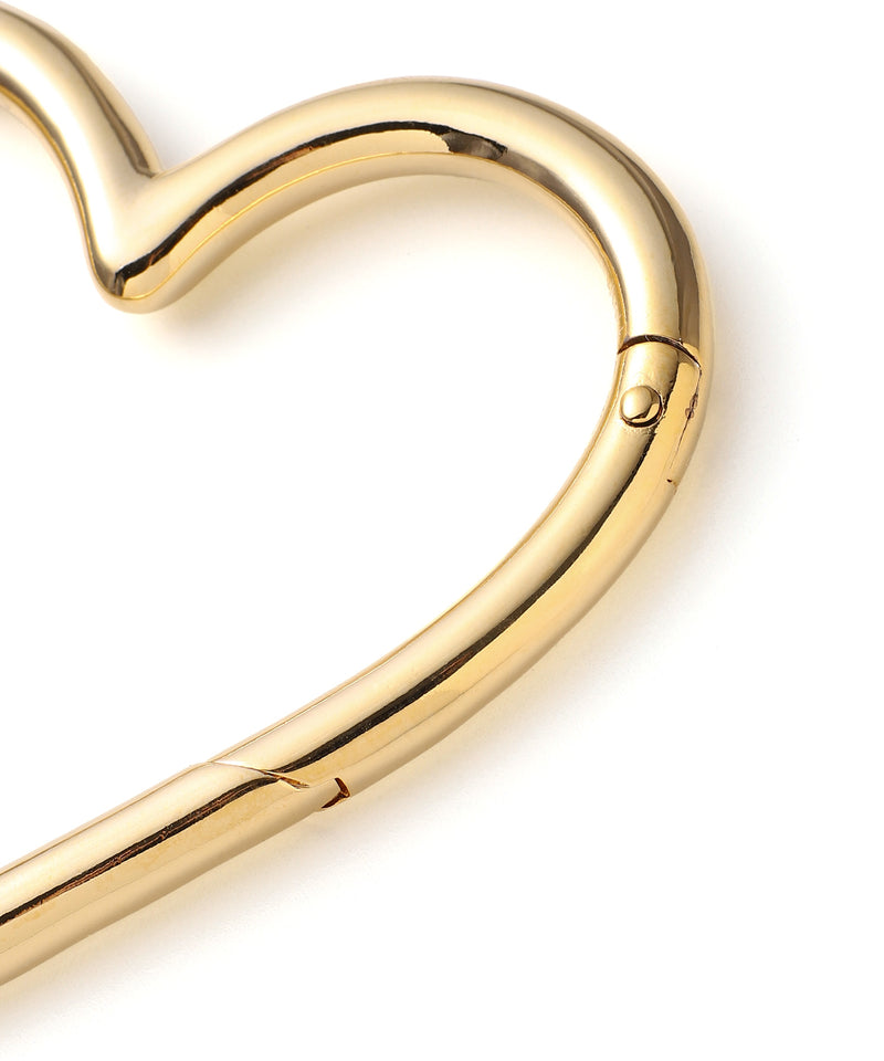 Gold Plating Heart Carbiner-BASICKS-Forget-me-nots Online Store