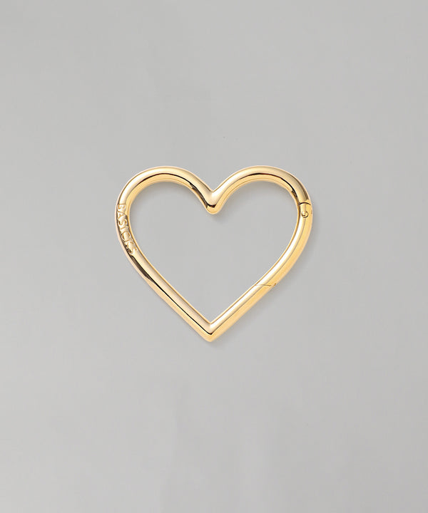 Gold Plating Heart Carbiner-BASICKS-Forget-me-nots Online Store