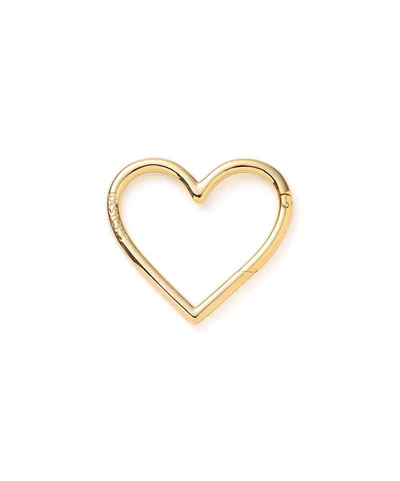 Gold Plating Heart Carbiner-BASICKS-Forget-me-nots Online Store