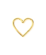 Gold Plating Heart Carbiner-BASICKS-Forget-me-nots Online Store