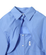 Cut-Out Thomas Mason Shirt-BASICKS-Forget-me-nots Online Store