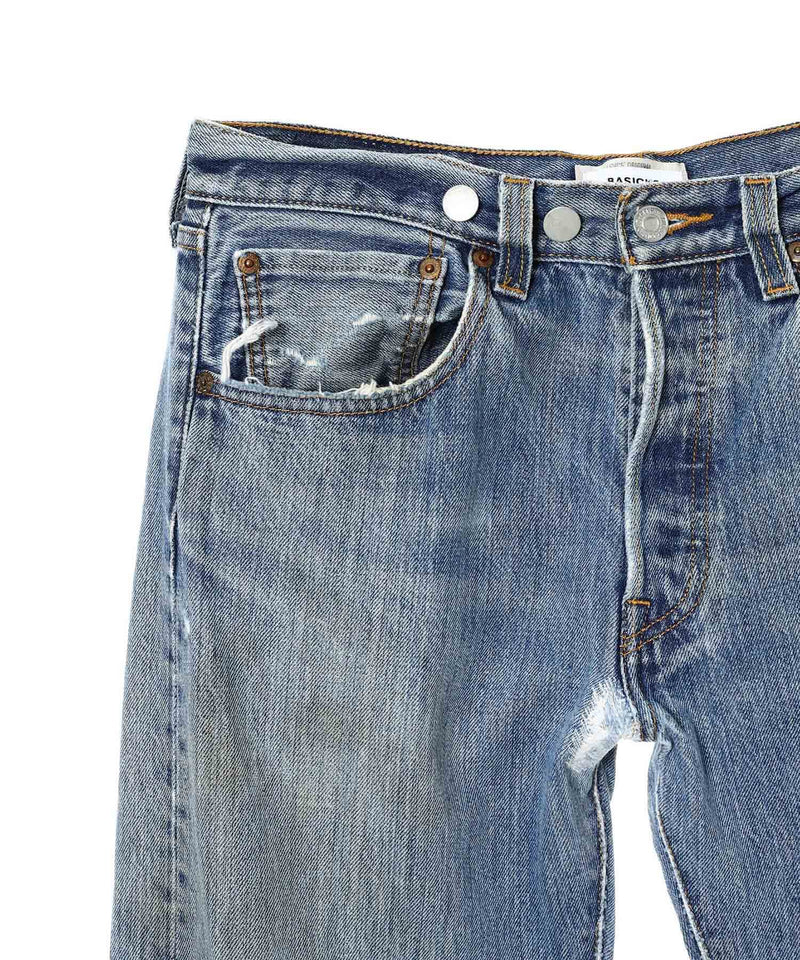 x Levis Heart Pocket Damage Denim-BASICKS-Forget-me-nots Online Store