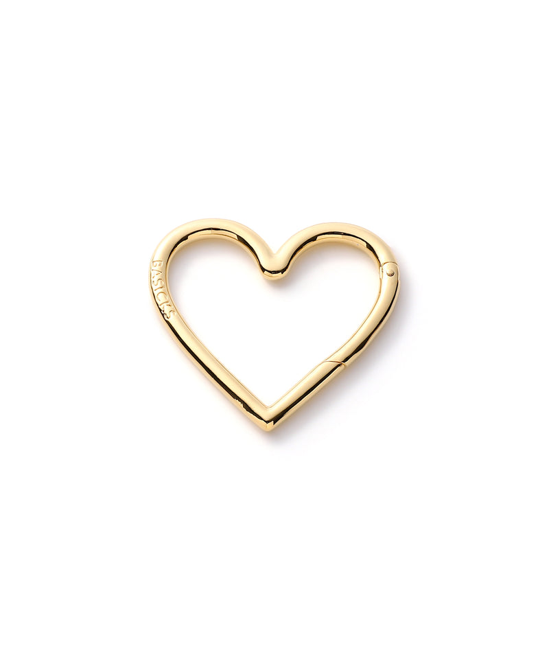 Gold Plating Heart Carbiner-BASICKS-Forget-me-nots Online Store