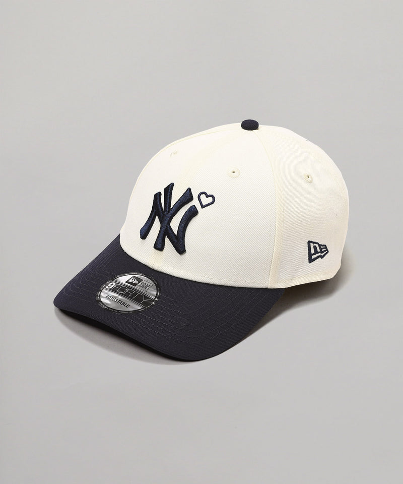 9 Forty Yankees Heart Embroidery Cap