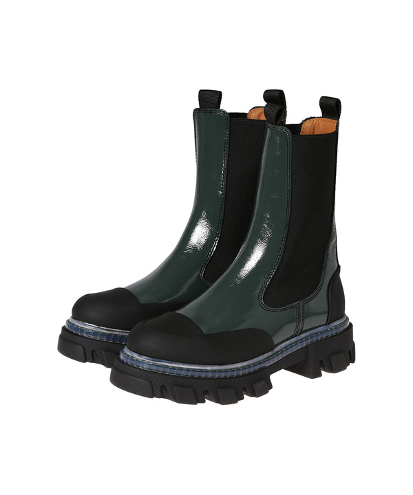 Cleated Mid Chelsea Boot Trans-GANNI-Forget-me-nots Online Store