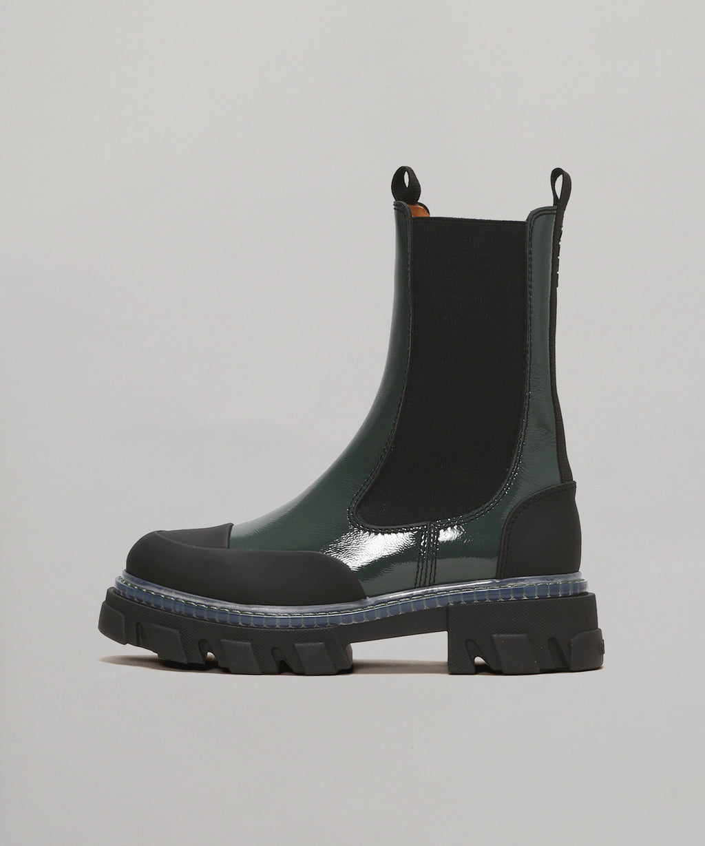 ガニー(GANNI)｜Cleated Mid Chelsea Boot Trans｜スニーカー