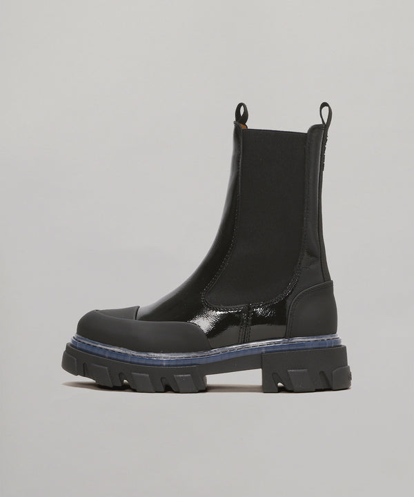 Cleated Mid Chelsea Boot Trans-GANNI-Forget-me-nots Online Store