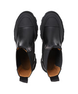 Cleated Mid Chelsea Boot Black Stitch-GANNI-Forget-me-nots Online Store