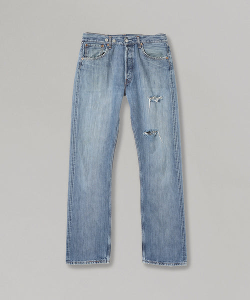 Vintage Levis Heart Pocket Damage Denim-BASICKS-Forget-me-nots Online Store