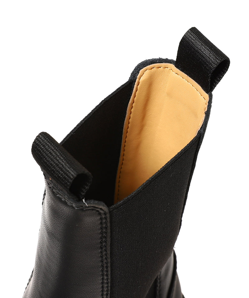 Cleated Mid Chelsea Boot Black Stitch-GANNI-Forget-me-nots Online Store