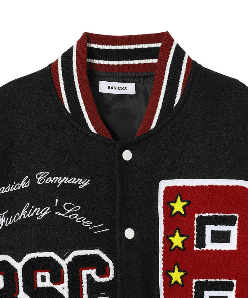 Vintage Style Varsity Jacket-BASICKS-Forget-me-nots Online Store