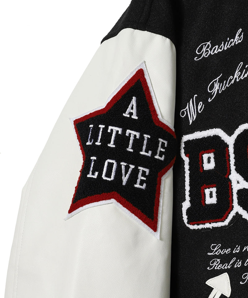 Vintage Style Varsity Jacket-BASICKS-Forget-me-nots Online Store