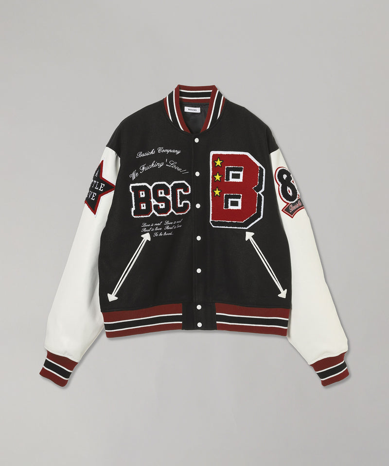 Vintage Style Varsity Jacket-BASICKS-Forget-me-nots Online Store