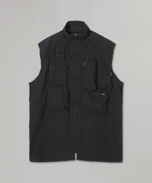 Sleeveless Pocket Vest Dress-MM6 Maison Margiela-Forget-me-nots Online Store