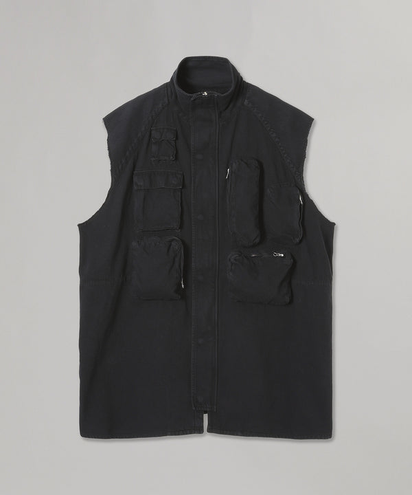 売り切り希望破格　MM6 エコレザー　ワンピース　ベスト エムエム6メゾンマルジェラ(MM6 Maison Margiela)｜Midi Dress｜Forget