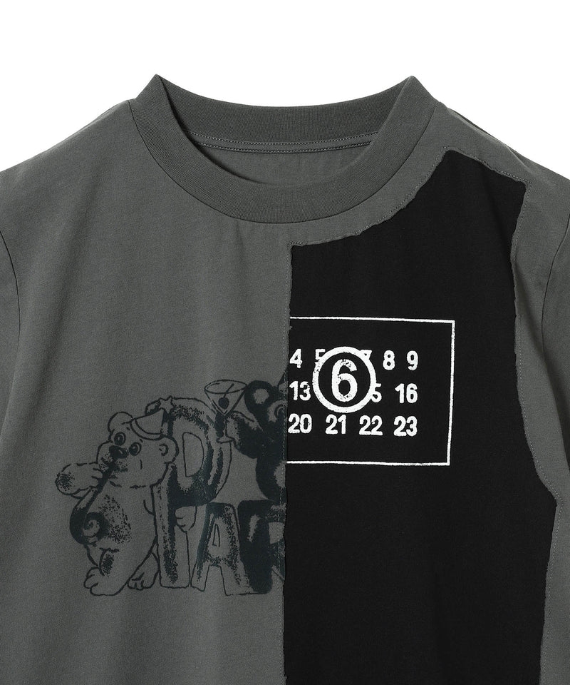 Party Bear & Numeric Cotton T-Shirt-MM6 Maison Margiela-Forget-me-nots Online Store