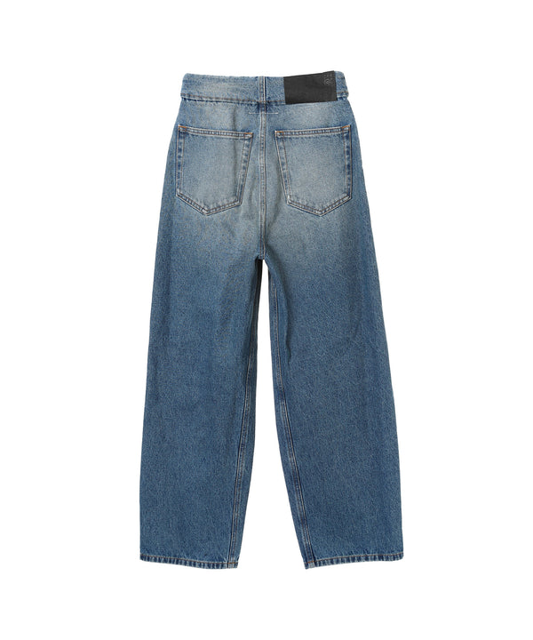 Blue Denim Trousers-MM6 Maison Margiela-Forget-me-nots Online Store