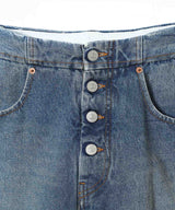 Blue Denim Trousers-MM6 Maison Margiela-Forget-me-nots Online Store