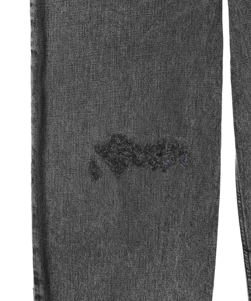 Black Denim Trousers-MM6 Maison Margiela-Forget-me-nots Online Store