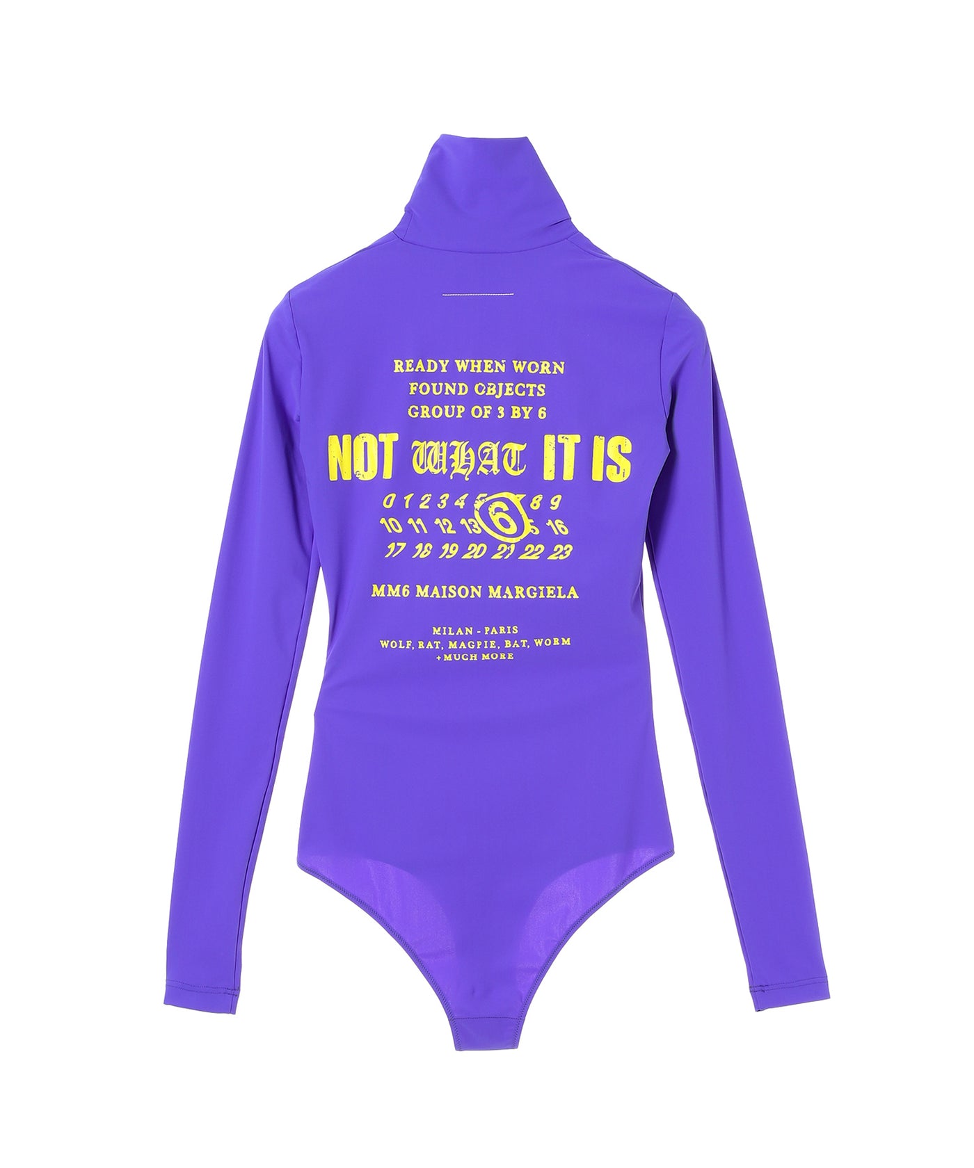 MM6 Maison Margiela ブラック レオタード