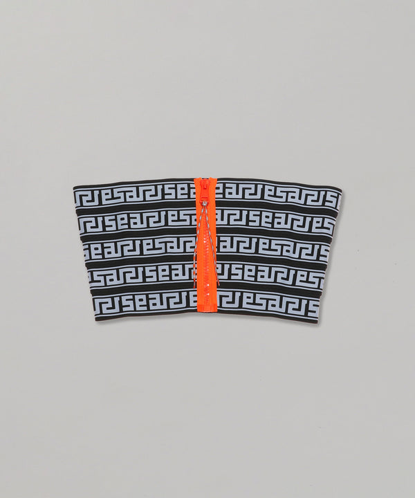 ＜Archive Sale＞Meandros Logo Elastic Top-Aries-Forget-me-nots Online Store