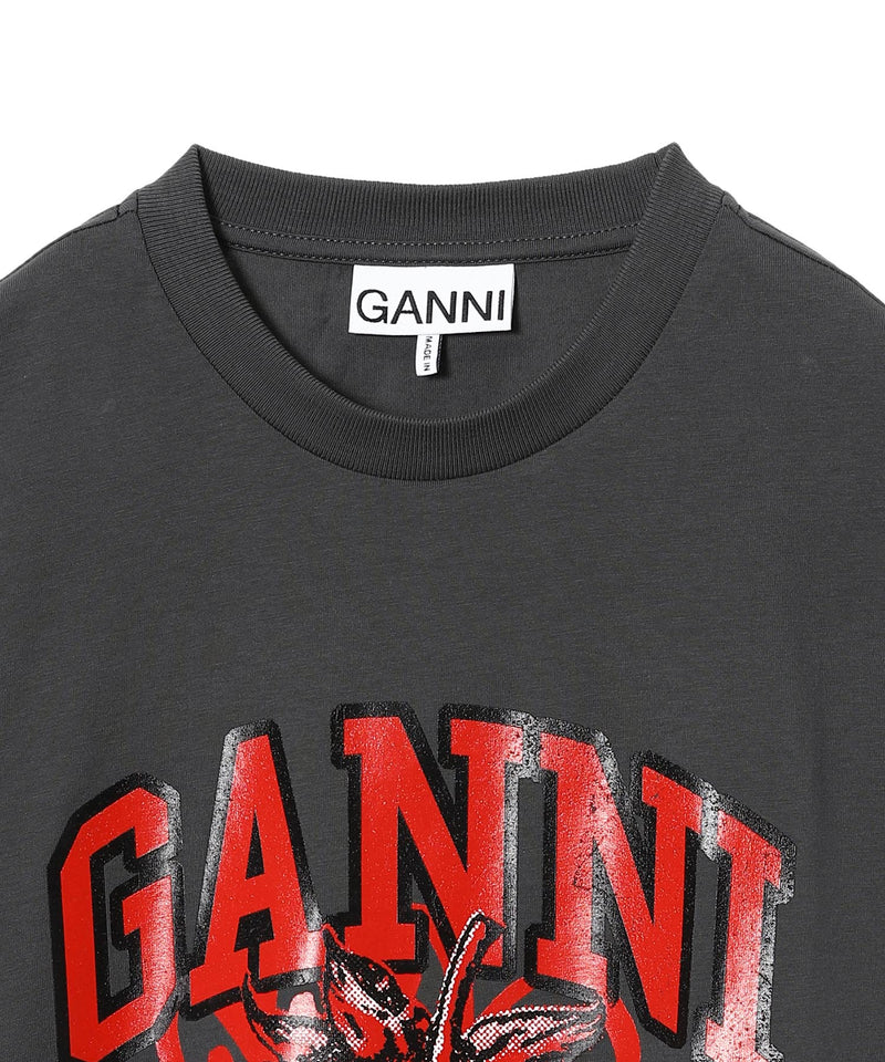 ガニー(GANNI)｜Basic Jersey Strawberry Relaxed T-Shirt｜スニーカー