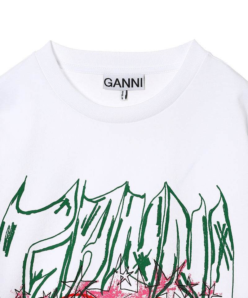 Future Heavy Jersey Long Sleeve T-Shirt-GANNI-Forget-me-nots Online Store