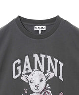 Future Heavy Jersey Lamb Short Sleeve T-Shirt-GANNI-Forget-me-nots Online Store