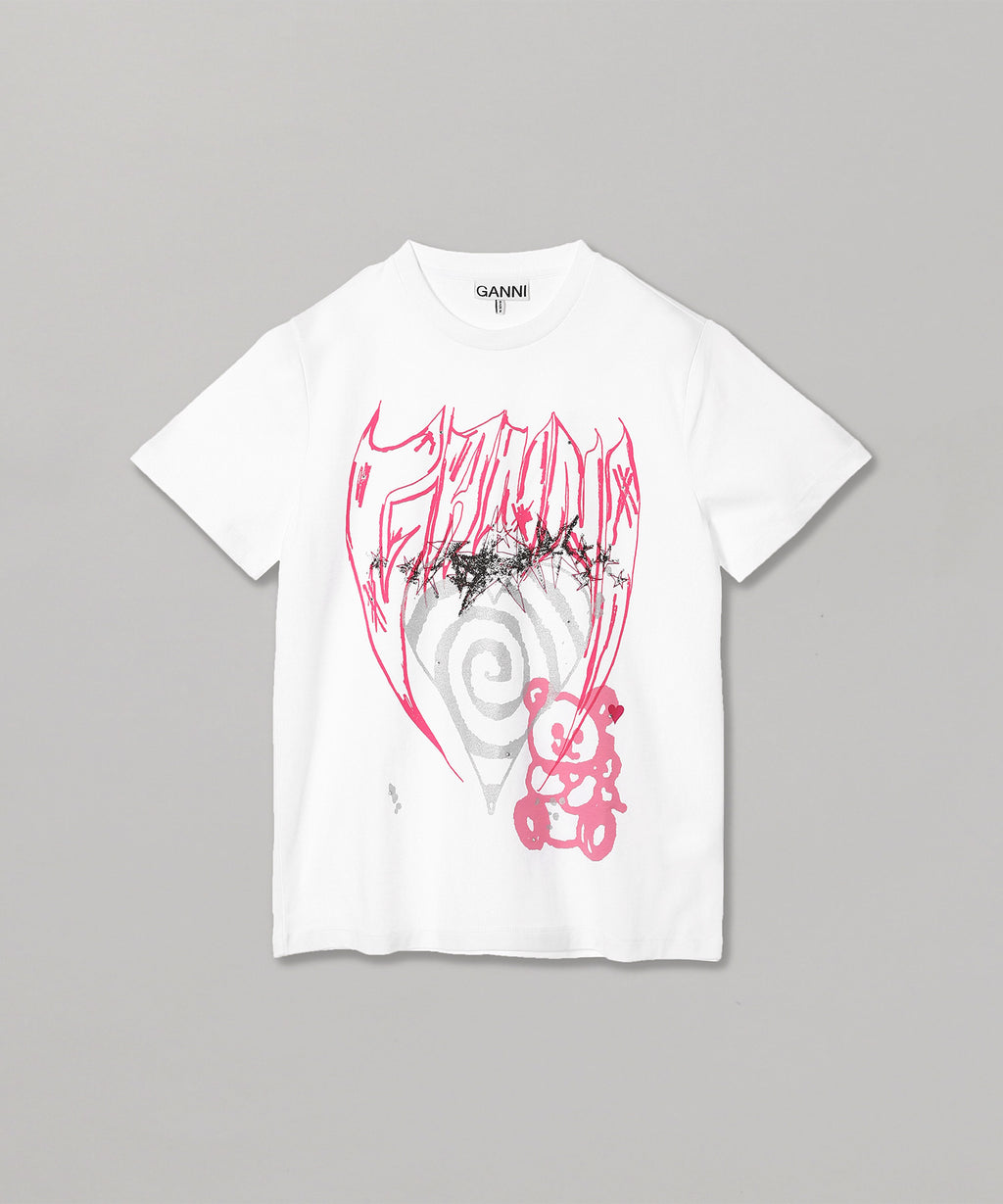 ガニー(GANNI)｜Basic Jersey Elements Relaxed T-Shirt｜スニーカー