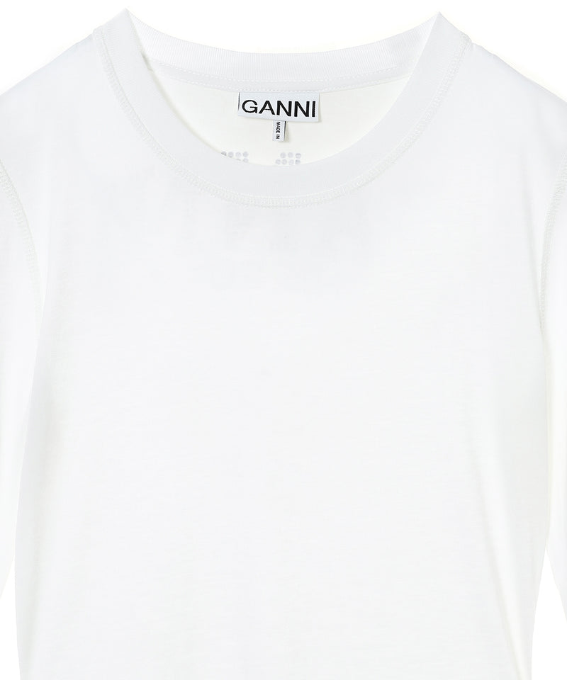 Future Stretch Jersey Slim T-Shirt-GANNI-Forget-me-nots Online Store