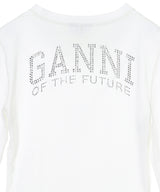 Future Stretch Jersey Slim T-Shirt-GANNI-Forget-me-nots Online Store