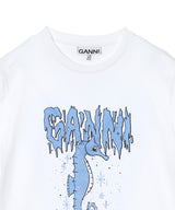 Basic Jersey Seahorse Relaxed T-Shirt-GANNI-Forget-me-nots Online Store