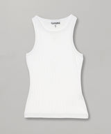 Soft Cotton Rib Tank Top-GANNI-Forget-me-nots Online Store