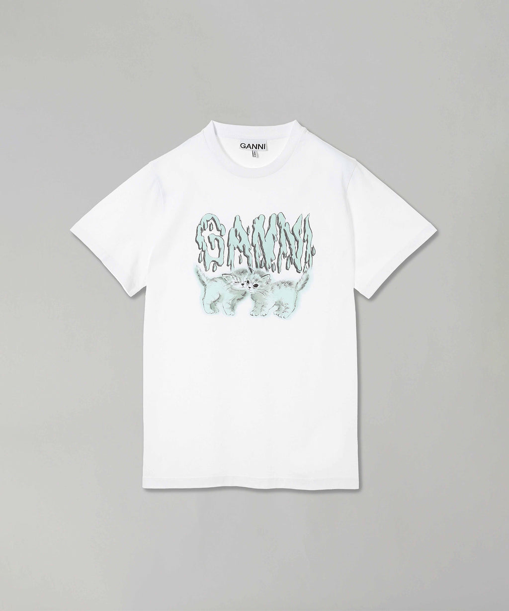 ガニー(GANNI)｜Basic Jersey Love Cats Relaxed T-Shirt